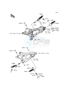 Z800 ZR800CDS UF (UK FA) XX (EU ME A(FRICA) drawing Footrests