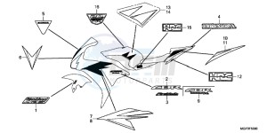 CBR1000RRC drawing STRIPE/MARK (CBR1000RRC/RAC)