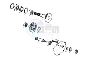 DFW QUAD - 50 cc drawing GEAR GROUP