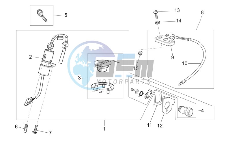 Lock hardware kit