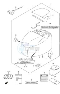 DF 50A drawing Engine Cover