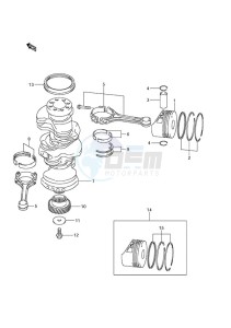 DF 225 drawing Crankshaft