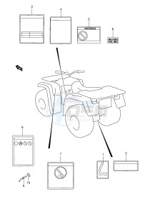 LT-F500F (E24) drawing LABEL (MODEL X Y K1 K2)