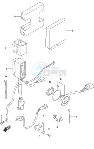 DF 50A drawing PTT Switch/Engine Control Unit