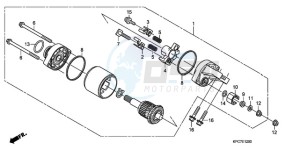 XL125VA EU / CMF - (EU / CMF) drawing STARTER MOTOR