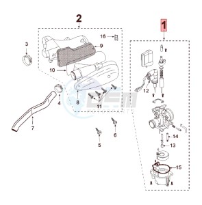 FIGHT 3 A drawing CARBURETTOR