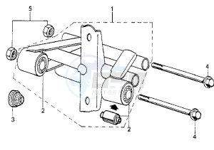 ZENITH N - 50 cc drawing SWINGING ARM