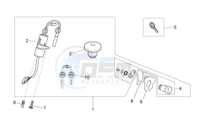 V7 II Racer ABS 750 USA-CND drawing Lock hardware kit