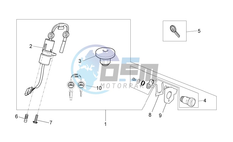 Lock hardware kit