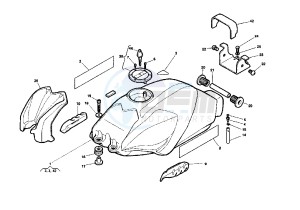 RAPTOR IE 650 drawing FUEL TANK