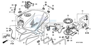 CB600FA39 Europe Direct - (ED / ABS ST) drawing FUEL TANK