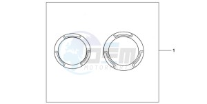 CB600F39 France - (F / CMF ST 25K) drawing CRANCASE RING SET