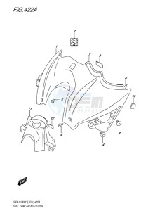 GSX-S1000F ABS EU drawing FUEL TANK COVER FRONT