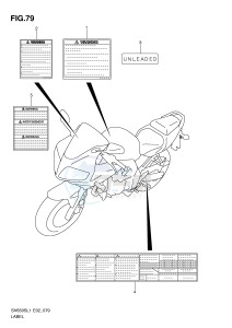 SV650S (E2) drawing LABEL (SV650SUL1 E24)