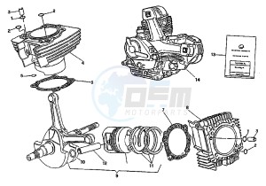 ELEFANT 750 drawing CYLINDERS-PISTONS