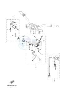 MT125 MT-125 (BR31 BR31 BR31 BR31 BR31) drawing HANDLE SWITCH & LEVER