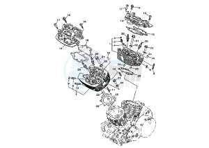 XV A WILD STAR 1600 drawing CYLINDER HEAD