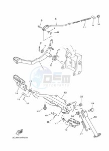 TT-R50E (BEGH) drawing STAND & FOOTREST