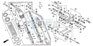 CRF450X drawing REAR CUSHION