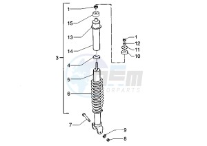 Zip 50 SP drawing Rear Damper