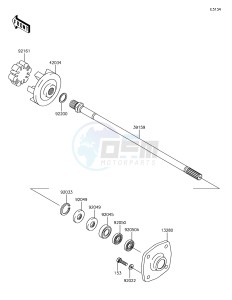 JET SKI STX-15F JT1500AJF EU drawing Drive Shaft