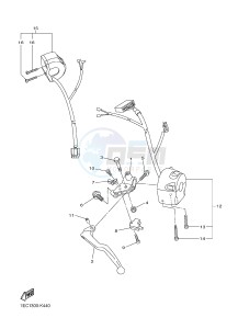 FZ1-N FZ1 (NAKED) 1000 (1EC9) drawing HANDLE SWITCH & LEVER