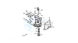 SYMPHONY ST 125 drawing CRANKCASE RIGHT / START MOTOR