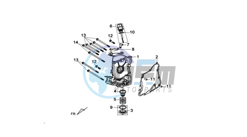 CRANKCASE RIGHT / START MOTOR