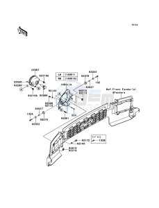 MULE_4010_TRANS_4X4_DIESEL KAF950GDF EU drawing Headlight(s)