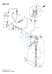 GSF1250 (E21) Bandit drawing REAR MASTER CYLINDER (GSF1250AL1 E21)