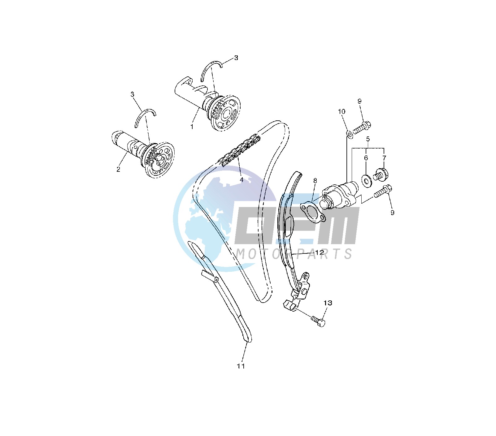 CAMSHAFT AND TIMING CHAIN