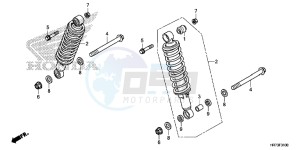 TRX420FA5G TRX420F Europe Direct - (ED) drawing REAR CUSHION