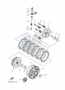 MT-25 MTN250-A (B2E2) drawing CLUTCH