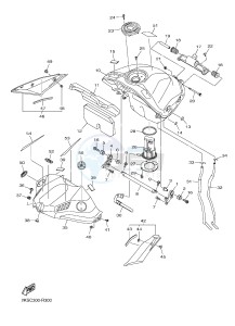 YZF-R1M 998 R3 (2KSC 2KSD) drawing FUEL TANK