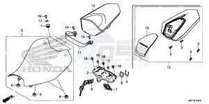 CBR1000S1H 2ED - (2ED) drawing SEAT