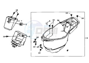 SUPER FANCY - 50 cc drawing HELMET BOX