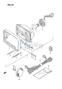 LT-F250 (E28) drawing HEADLAMP