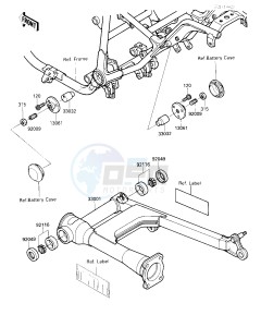 VN 750 A [VULCAN 750] (A2-A5) [VULCAN 750] drawing SWINGARM