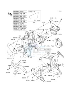 VN 900 B [VULCAN 900 CLASSIC] (6F-9F) B7F drawing SIDE COVERS_CHAIN COVER