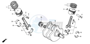 VT600C 400 drawing CRANKSHAFT/PISTON