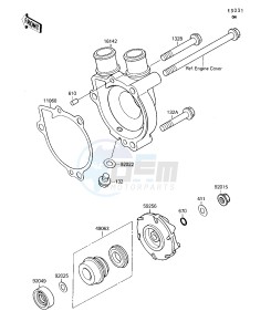 KSF 250 A [MOJAVE 250] (A3-A7) [MOJAVE 250] drawing WATER PUMP