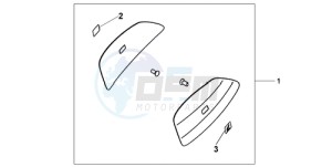 XL700VA9 UK - (E / ABS MKH SPC) drawing 29L PANNIER COLOUR PANEL SET