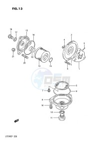 LT230E (E28) drawing OIL PUMP - FUEL PUMP