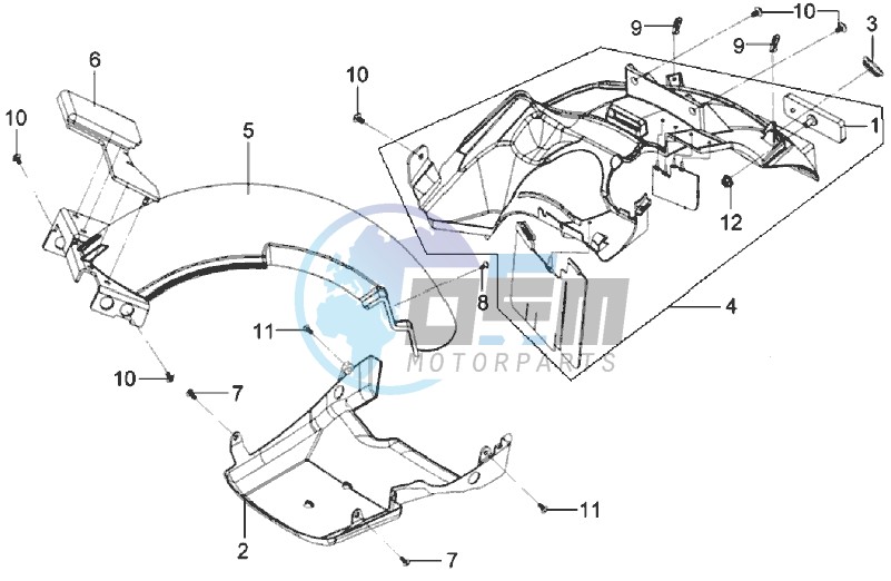 REAR FENDER / INNER SHIELD