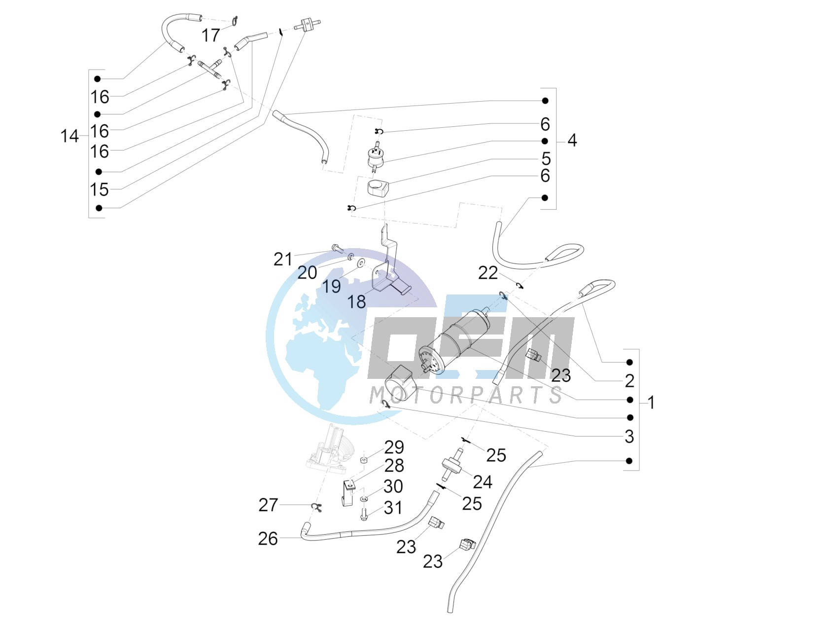 Anti-percolation system