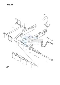 TS185ER (E24) drawing REAR SWINGING ARM