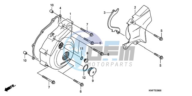 LEFT CRANKCASE COVER