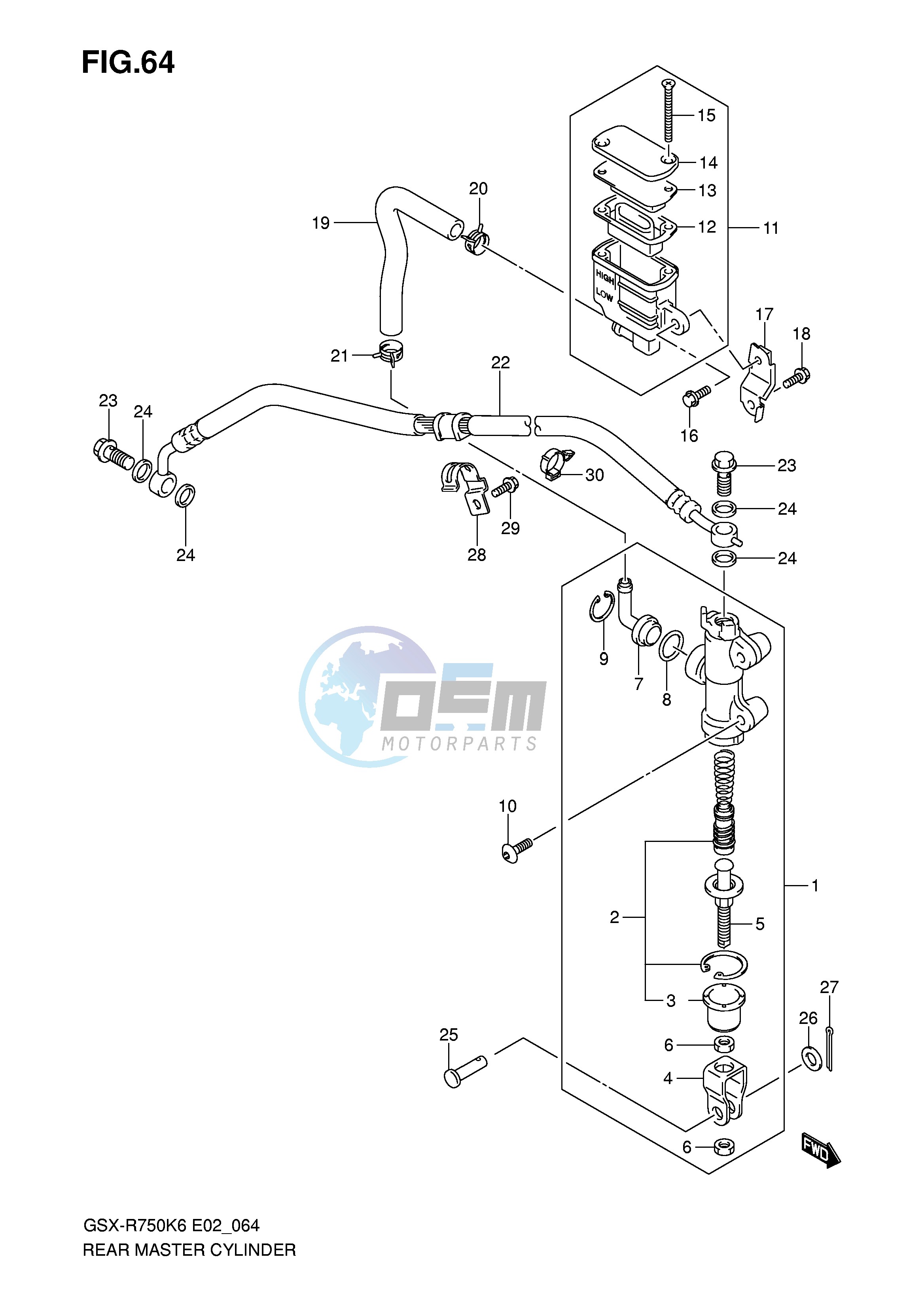 REAR MASTER CYLINDER