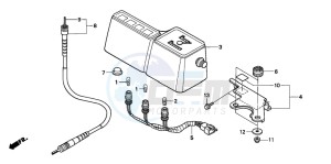 XR400R drawing METER (DK/ED/U)