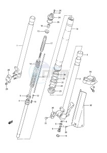 RM250 (E28) drawing FRONT DAMPER